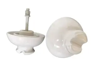 Braun / weiß Niederspannung Pin-Typ Porzellan Keramik-Isoliermittel P-6T
