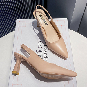 <span class=keywords><strong>Sandalias</strong></span> Elegantes de Tacón <span class=keywords><strong>Alto</strong></span> para Mujer, de Alta Calidad, Cómodas, de Verano, Informales, de Lujo, Diseño Sencillo, para Oficina, Tacones Altos para el Trabajo - Product Image 4