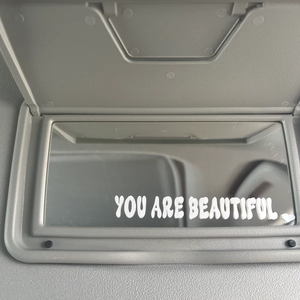 Autocollant de texte de citation positive personnalisé autocollant d'affirmation d'inspiration pour <span class=keywords><strong>passager</strong></span> autocollant pour rétroviseur de voiture autocollant de rétroviseur - Product Image 2