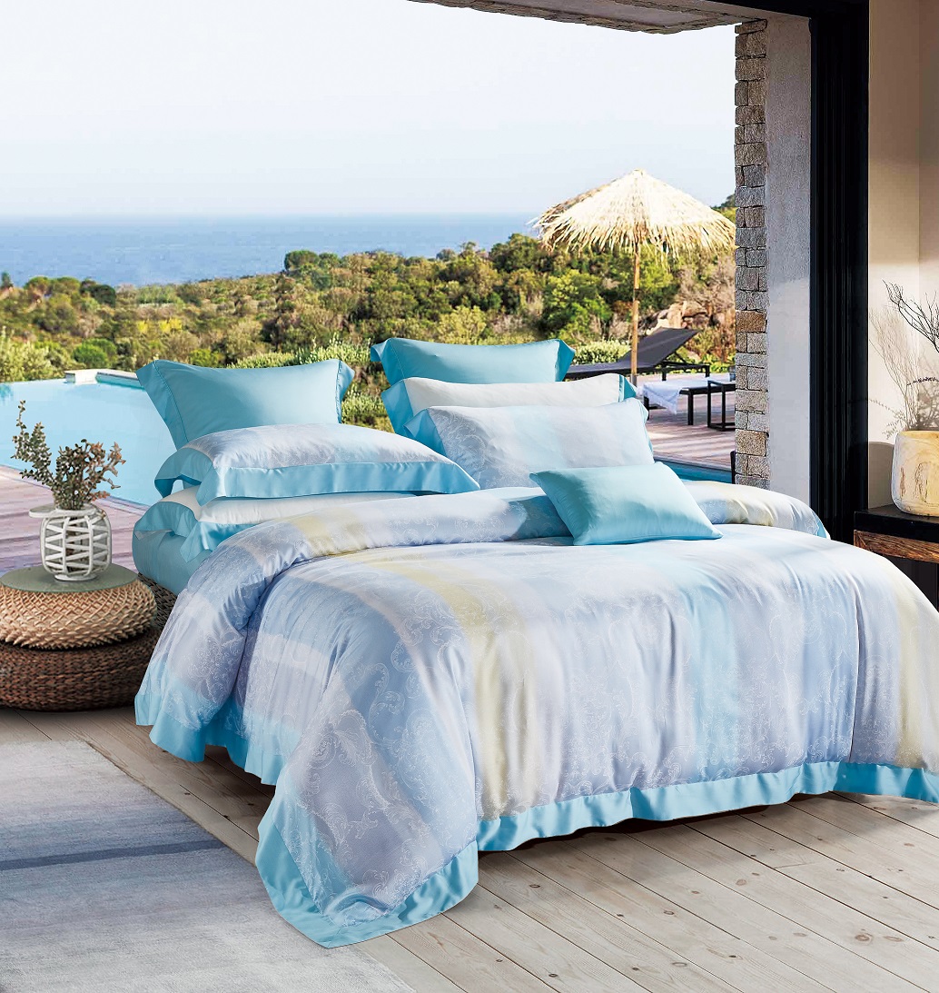 Серия Deep sleep 60's Lyocell Tencel, однотонная ткань с принтом