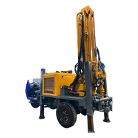 Pompe à moteur diesel Feiyang, équipement de forage de puits d'eau portable, mobile, monté sur tricycle, diamètre de forage 140-254 mm, profondeur maximale 300 m
