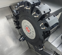 Taiwan Technology 16t CNC Tour Tour Centre Machine Outil Tourelle Inclinée Interpolation Y Axes Twin Broches pour Métal