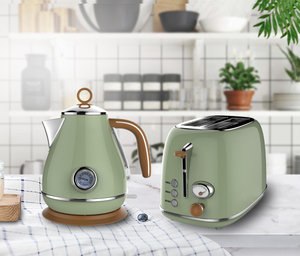 Classic Toaster Bread Multifunction Kitchen <strong>Small</strong> Appliances Electric <strong>Kettle</strong> and Toaster Set - Product Image 4