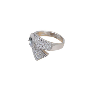 Bague en argent S925 Wenchi avec perle, taille réglable 10-12, avec 205 accessoires, modèle 16777 - Product Image 5