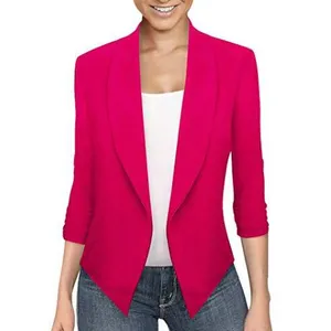 Custom Hot Sale Irregular Hem Ladies Blazer Multicolor Simple Slim Business Women Casual Office Suits And Blazer