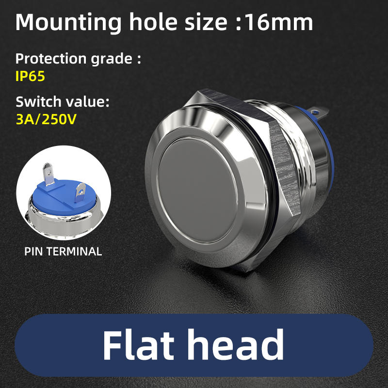 16MM 3A/250V Flat head Pins terminal