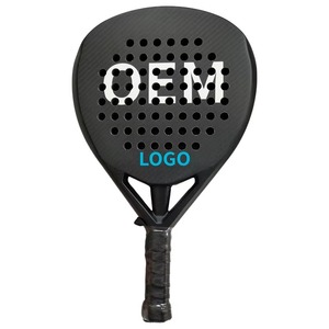 Raqueta de Tenis Personalizada de Fibra de Carbono 3K 12K 18K con Red de Nailon y Logotipo Personalizado para Jugadores de Todos los Niveles - Product Image 3