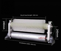 Brosse industrielle sur mesure sans moteur pour nettoyeur de convoyeur à bande, pour ciment, charbon, mines, sable, carrières, usines – Aucun moteur nécessaire