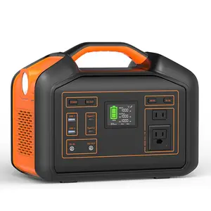Customizable 18650 Wireless Charging Battery 1000W/500W Off-Grid Solar Power System Smart Portable Power Station Outdoor Use