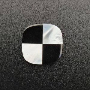 Gemas curativas suntuosas, mopa de mosaico hecha a mano y Gema suelta de ágata negra para gemelos MSK012, el mejor precio - Product Image 1