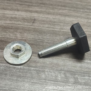 Pieds réglables hexagonaux en plastique M10 avec vis et écrous pour pieds de table et de chaise - Product Image 2