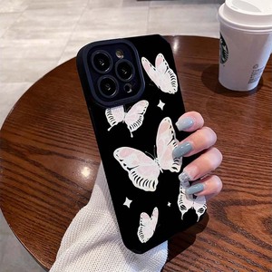 Coque de téléphone portable en cuir artificiel TPU avec papillon blanc et <span class=keywords><strong>rose</strong></span> pour <span class=keywords><strong>Iphone</strong></span> X Xr Xs 11 12 13 14 15 16 17 Pro Max - Product Image 5