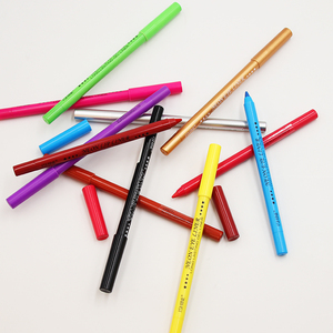 <span class=keywords><strong>KAJAL</strong></span>-delineador de ojos de larga duración, delineador de gel multicolor, resistente al agua, negro - Product Image 6