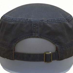 Gorras de lona encerada con revestimiento de PU personalizadas, estilo retro vintage, tipo cadete, de copa plana, para negocios, deportivas, para actividades al aire libre, resistentes, de sarga encerada, étnicas, comunes - Product Image 3