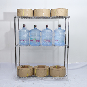 Maßgefertigtes Verchromtes Edelstahl 5-Schicht Schwerlast-Aufbewahrungsregal mit Rädern und Korrosionsschutz - Product Image 3