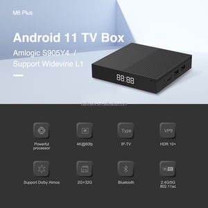 安卓11 2G 16G 32G 4k高清OTT电视盒S905Y4 Dvb s2双WiFi原始设备制造商机顶盒四核60fps机顶盒电视固件更新 - Product Image 2