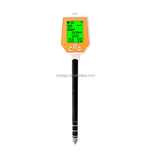 Hot LCD Backlight Display 6-IN-1 Soil Tester 45 Degree Rotation Soil Ec Meter Soil ph / Light /Air humidity /Moisture Tester