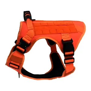 リード犬用ナイロンパッド入りソリッドオレンジ反射犬ハーネス<span class=keywords><strong>2025</strong></span> - Product Image 1