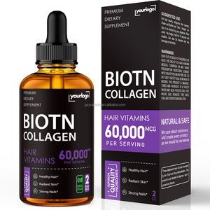 Biotin <strong>Collagen</strong> <strong>Liquid</strong> Drops Hair Growth Vitamin Biotin <strong>Supplement</strong> for Strong Nails Healthy Skin Hair Biotin <strong>Collagen</strong> Drops - Product Image 1
