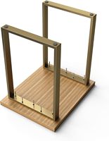 Cadres de table à manger réglables en hauteur en fonte de fer de style industriel moderne pour la maison, le bureau, l'atelier, pieds en métal élégants
