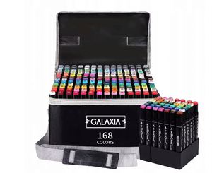 ปากกาเมจิกแบบหัวคู่ HD-262 สำหรับงานกราฟฟิตี ชนิดแอลกอฮอล์ 168 สี ชุดสำหรับวาดภาพระดับมืออาชีพ ขายส่งแบบกำหนดเองได้ - Product Image 3