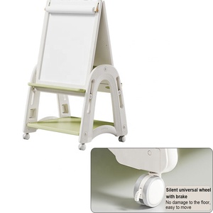 <span class=keywords><strong>Pizarra</strong></span> de Dibujo Infantil de Doble Cara con Altura Ajustable, Magnética y Borrable, con Taburete - Product Image 5