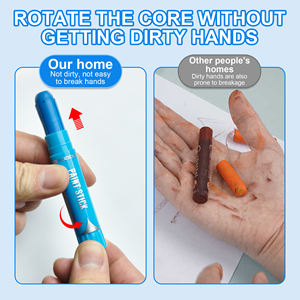 Bastoncini di vernice per bambini 24 colori, asciugatura rapida, vernice liscia, atossica e lavabile, bastoncini di vernice a Tempera solida - Product Image 3