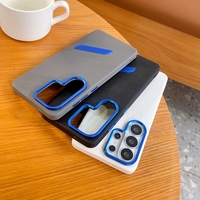 Coque de téléphone pour Samsung S26 Ultra, en métal, avec dissipation thermique, en similicuir, pour Galaxy S25 Plus S24