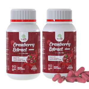 Capsules d'extrait de canneberge pur de qualité supérieure OEM ODM, antioxydant, soutien de la santé des voies urinaires pour les professionnels occupés et les étudiants - Product Image 1