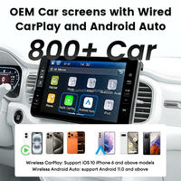Adaptador Inalámbrico CarPlay y Android Auto Ota Plug and Play, Dongle para CarPlay con Cable, Convertidor Carlinkit Mini Ultra Dual Wifi Ai Box