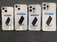 Coque transparente antichoc souple de 1,5 mm pour iPhone 17 16 Pro Max 14 Pro avec coussin d'air en TPU