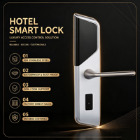 Cerradura Inteligente para Hotel con Tarjeta RFID, Cerradura Electrónica Resistente al Agua con Material de Acero Inoxidable SS304