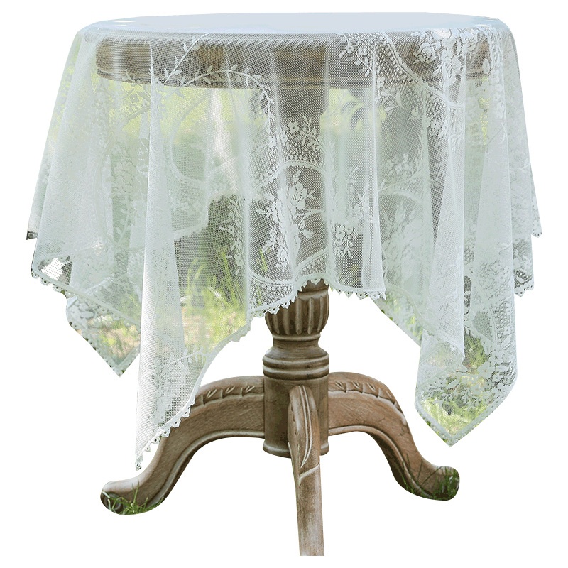 Tovaglia Ovale/Rettangolare In Pizzo Di Plastica – Bianco, 135x180 Cm, Decorazione Casa