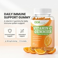 Gummies à la vitamine C 250 mg, soutien du système immunitaire et antioxydant, complément alimentaire en gummies, OEM ODM