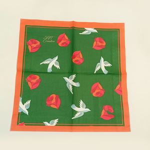Conception et impression personnalisées en usine de roses et <span class=keywords><strong>colombes</strong></span> de paix colorées 33*33cm 3 plis serviettes à déjeuner - Product Image 2