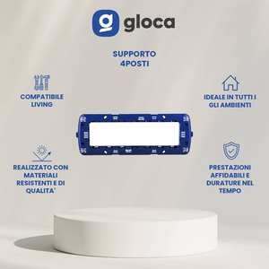 Gloca Ensemble de 3 supports modulaires en plastique pour meubles de salon, pour 7 places, style contemporain moderne, usage domestique - Product Image 2