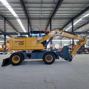 Precio de fábrica, excavadora de ruedas pesadas con orugas de goma de 15 toneladas, rueda de construcción de ingeniería, excavadora grande, Ensacadora de construcción de carreteras - Product Image 6