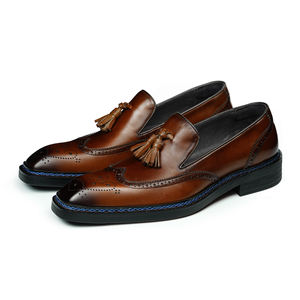 Business Tassel <b>Slip</b>-<b>on</b> <b>Leather</b> <b>Shoes</b> Big Size Loafers Men's Casual <b>Leather</b> <b>Shoes</b> - Product Image 1
