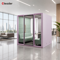 Cabine Acoustique Préfabriquée, Station d'Isolation Sonore, Poste de Travail Intérieur, Enregistrement Téléphonique, Cabine Mobile Professionnelle Insonorisée pour l'Intimité