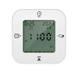 Réveil numérique électronique avec écran LCD, affichage de la date, de la température et minuteur pour bureau, table, maison - Product Image 2