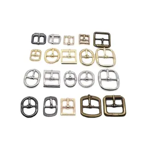 Simple Belt Head Accessories Metal Brushed Zinc Alloy Pin Belt Buckles For Shoes And Bags