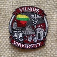 Appliques brodées personnalisées, patchs de créateur, logo 3D en lettres, à coudre ou thermocollants, pour vêtements