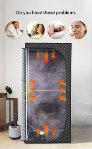 Corps acrylique de boîte de sauna électrique moderne portatif de <span class=keywords><strong>Steampod</strong></span> avec le panneau de commande pour l'usage à la maison de station thermale dans les appartements et les villas - Product Image 5