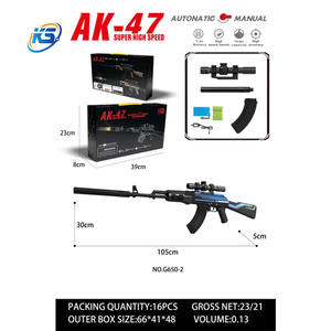 फैक्ट्री थोक नई प्रवृत्ति 2 मोड सुपर हाई स्पीड AK-47 बच्चों के लिए जेल ब्लास्टर गन खिलौना - Product Image 2