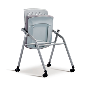 Muebles plegables móviles para conferencias, aula, aprendizaje de estudiantes, silla apilable sin brazos para visitantes de oficina, entrenamiento con ruedas - Product Image 5