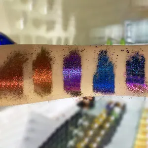 Pigmento cosmético sombra de ojos holográfica pigmentos en polvo