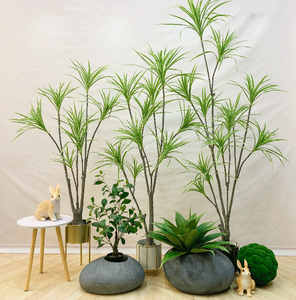 Árbol decorativo Artificial de plástico de madera milenaria de estilo nórdico de alta calidad, planta verde para sala de estar interior - Product Image 2