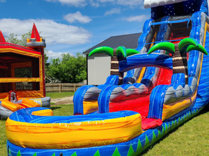 מגלשת מים מתנפחת גדולה מ-PVC למכירה, מגלשה מתנפחת לחצר - Product Image 5