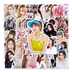 Paquete de 50 Pegatinas Decorativas de Estrellas de Alta Calidad Venta Directa de Fábrica del <span class=keywords><strong>Grupo</strong></span> Coreano de K-Pop Twice - Product Image 1