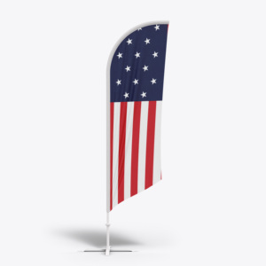 Drapeau plume de plage extérieur personnalisé avec logo, bannières et drapeaux promotionnels imprimés sur mesure, vente chaude - Product Image 4